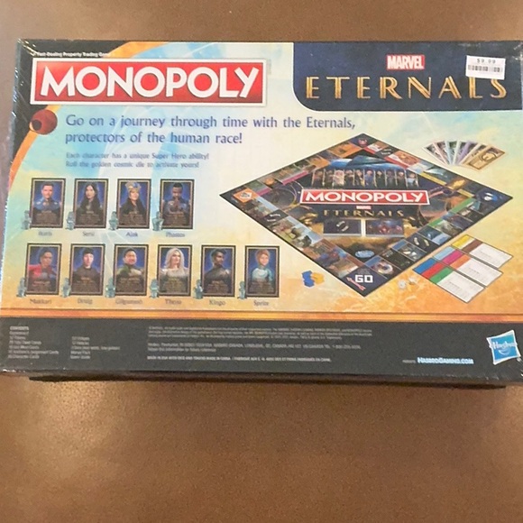Monopoly: Marvel Studios' Eternals Edition Board Game for Marvel Fans Ages 8+ - Picture 3 of 3